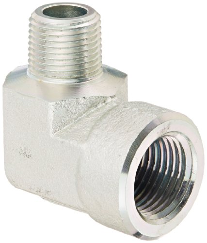 Eaton Aeroquip 2089-6-8S Steel Pipe Fitting, 90 Degree Elbow, 3/8