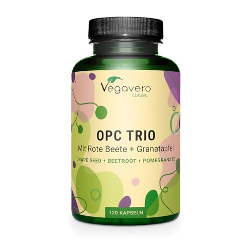 OPC | 12.500 mg de Extracto de Semilla de Uva | Antioxidante Natural para Circulación | Alta Dosis de Uvas Italianas | Vegano & Sin Pesticidas | Vegavero