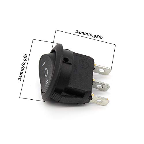 6 Pezzi Interruttore a Bilanciere, 3 pin