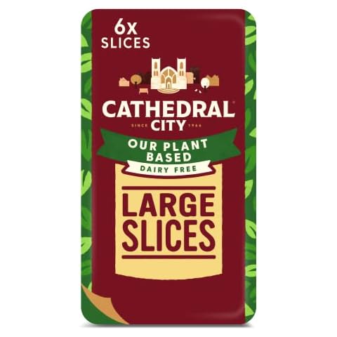 Cathedral City Plant Based Mature Cheddar Cheese Flavour Vegan Slices X6 Cover