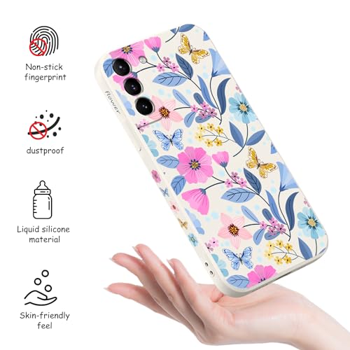 Coque silicone Samsung S21 Plus ultra fine anti-choc fleurs - 4