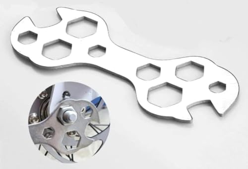 fiXte® Multipurpose Bike Repair Tool Kit, 10 in 1 Wrench Tool, Galvanized Steel Spanner, Simple Type Mini Wrench