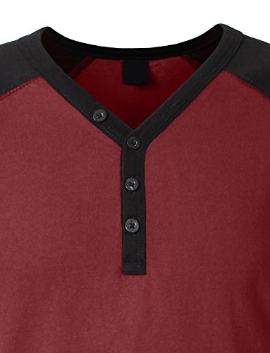 NE PEOPLE Long Sleeve Raglan Tshirt with Button Placket4