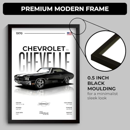 Image of Funk You Store A4 Framed Poster for Wall (31 x 23 cm) (Chevrolet Chevelle)