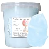 ScrapCooking - Barbe à Papa Bleue en Pot 35 g - Prête à Déguster - Sans Machine Ni Appareil - Effet Nuage - Fourrage & Décoration Pâtisseries - Coloris Bleu - 8576
