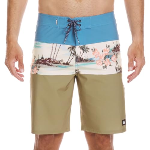 Quiksilver - Mens Surfsilk Panel 20 Boardshort, Color Niagara, Size: 31