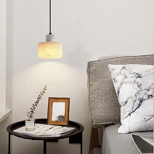 Lámpara colgante de mármol industrial E27 para iluminación decorativa de techos 4