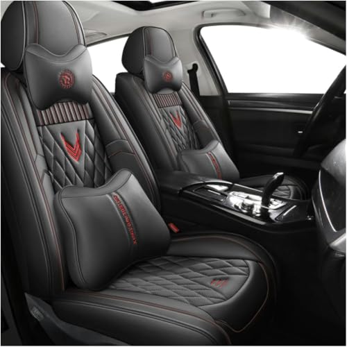 IXITAB Juego de fundas de asiento de coche universales para Seat Leon Cupra R ST(5F)/Leon/Leon Sportstourer/Leon Estate FR, accesorios de coche, color negro