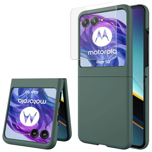 Coque Motorola Razr 2024 antidérapante pour éviter les chutes et les rayures vert