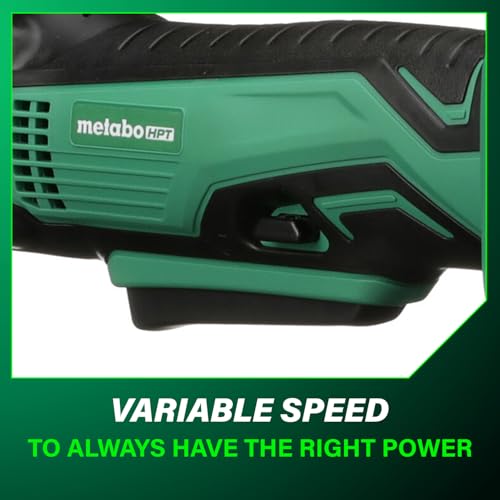 Metabo HPT 18V Lithium Ion 3/8 Inch Right Angle Drill, Keyless Chuck, Paddle Switch, Side Handle, Variable Speed, LED Light, Compact Power Drill, Tool Only, DN18DSLQ4 thumbnail 9