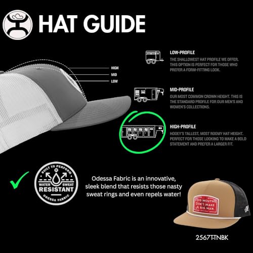 Image of HOOEY John Wayne Trucker Hat - Adjustable Snapback, Breathable Mesh Baseball Cap