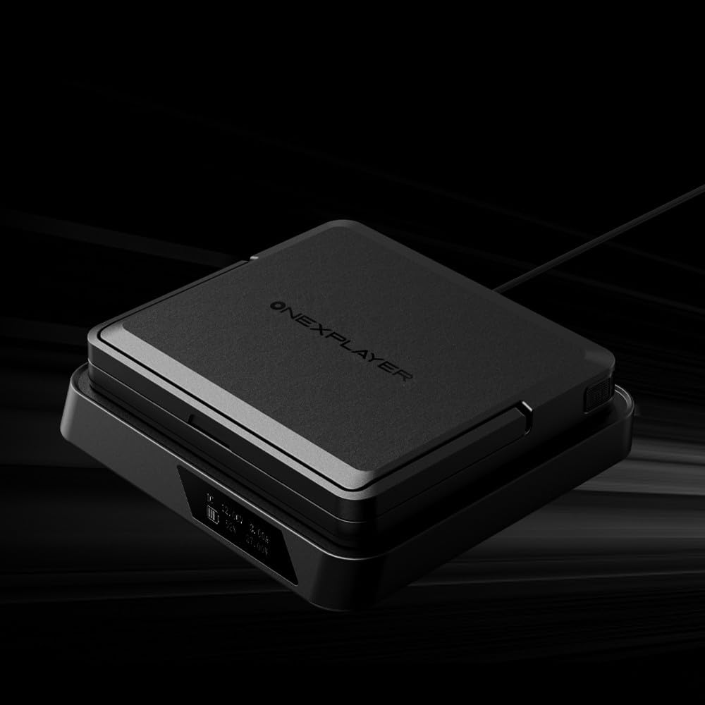 WEELIAO Supporto per batteria portatile per Onexplayer Onexfly APEX, ECO Dock, nero, plastica ABS e alluminio, finitura opaca, ricarica e gioco