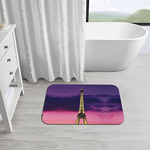 Tapis de douche antidérapant en terre de diatomée violet tapis de bain séchage rapide Paris