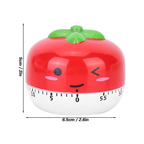 Tomatoes Lovely Carrot Kitchen Timer,Egg Timer,Mechanical Kitchen Timer,Kitchen Cooking Timers Mechanical Countdown Timer Alarm Clock for Baking Cooking and Learning - Image 4