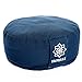 Yamkas Cojin Meditacion Yoga – Relleno de Cáscaras de Trigo Sarraceno – Cubierta en Algodon Lavable- Zafu Meditación - Cojin Suelo Redondo - Meditation Cushion - Altura 15 cm (Navy, 30 x 15 cm)