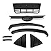 Complete Front Bumper Cover& Grill Fog Lights Assembly For 2012-2014 Ford Focus