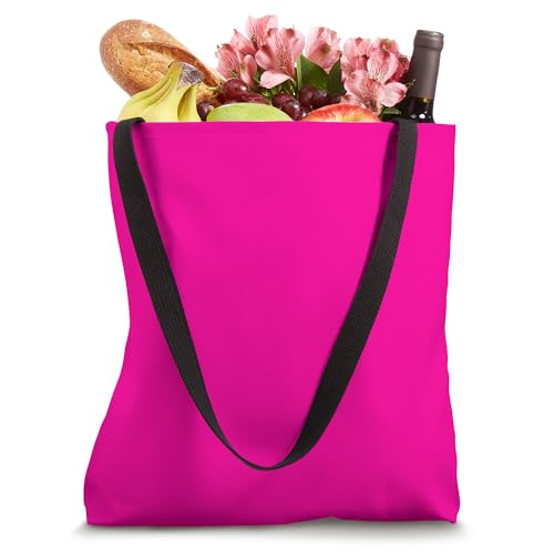 Bolso Tote color rosa fucsia miniatura 4