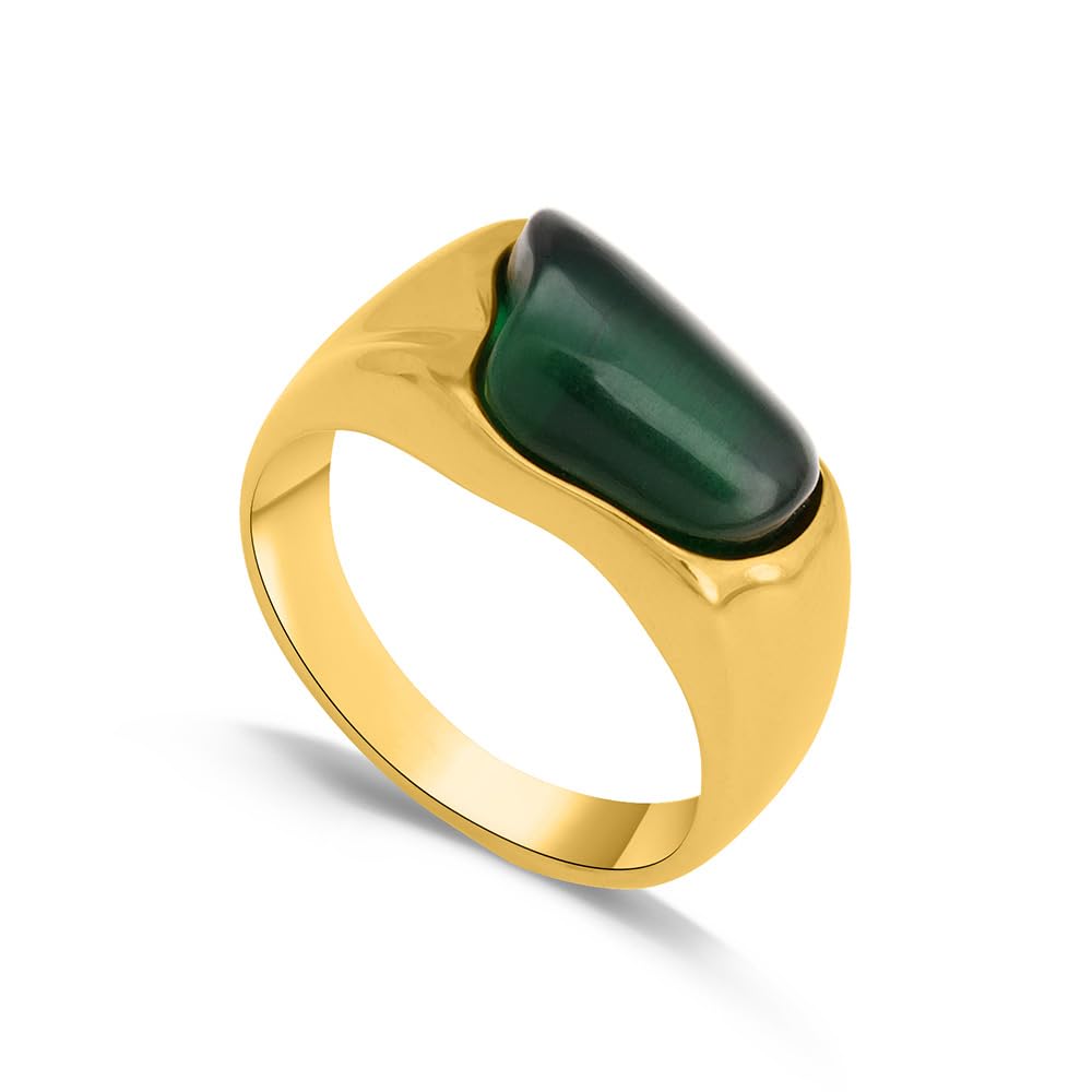palmonas Greenstone Enigma Ring for Women (Size- 6,7,8) - Gift for Girls & Women-picture-11