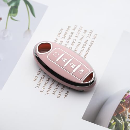 Image of Key Fob Cover Fit for Nissan Altima Rogue Sentra Pathfinder Frontier Maxima Titan Armada Versa Smart Key