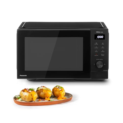 Panasonic NN-SD35QBBPQ 29L Solo Microwave Oven, 1000W, Auto Defrost, 11 Auto Programmes, Timer,...