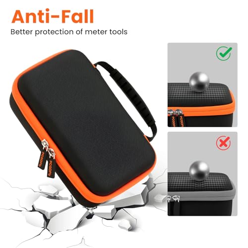 Image of Hard Carrying Case for Klein Tools MM325 / 69149P /MM300 /ET600 / MM720 / MM420 /MM700 / MM450 Digital Multimeter(Case Only)