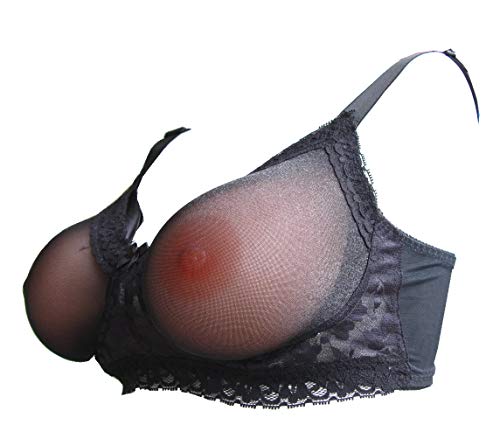 Soutien-gorge en dentelle transparente pour prothèses mammaires en silicone, pour mastectomie,...