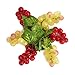 Hagao Artificial Grapes Simulation Fruit Fake Plastic Lifelike for House Kitchen Pub Each 10 Grains 6 pcs 2 Colors