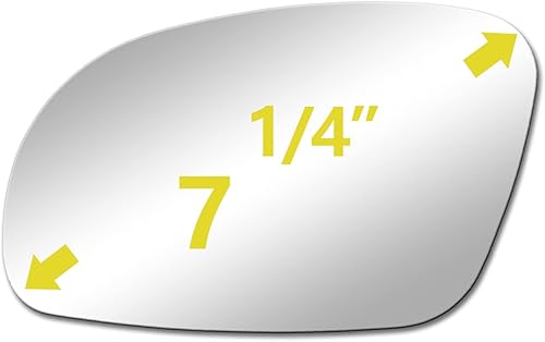 Miniatura 10 de BOOLEE Espejo de cristal derecho de repuesto para Volkswagen Beetle RH 2001 2002 2003 2004 2005 2006 2007 2008 2009 2010 VW Volkswagen Beetle RH con