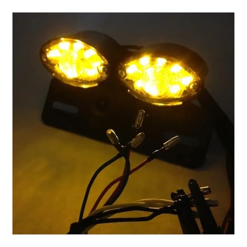 Feu stop moto œil de chat et support plaque personnalisé - 2