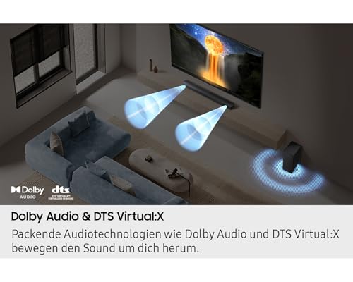 Soundbar SAMSUNG HW B650FEN 3.1 canaux Subwoofer sans fil Dolby Audio DTS Virtual:X - vue 7