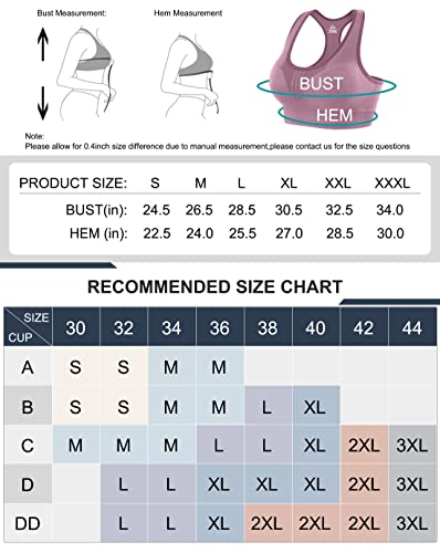Heathyoga High Impact Sports Bras For Women Padded Sports Bras For Women Workout Bras For Women Racerback Bras Yoga Bras thumb #5