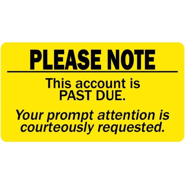 Account Past Due Labels