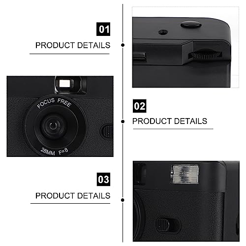 SOLUSTRE 1 Unidade Câmera De Filme Câmera Fotográfica Câmera Fotográfica Retrô Câmera Reutilizável A