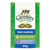 GREENIES Feline SMARTBITES Cat Treats Healthy Indoor Natural Dental Care, Tuna Flavour, 2.1oz Pouch
