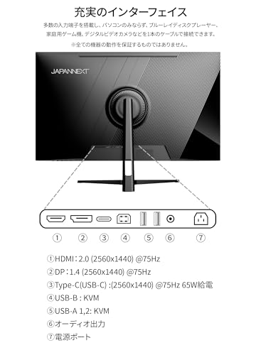 JAPANNEXT JN-IPS315WQHDR-C65W の商品画像 4