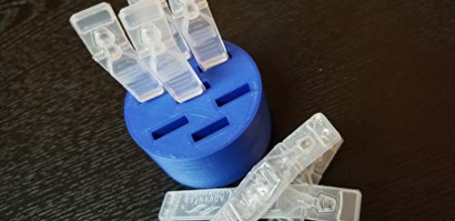 Round Eye Drop Vial Holder - Holds Seven (7) Vials - Perfect To Help Keep Track Of Your Daily Usage, While Keeping Eye Drop Vials Upright & Conveniently Available - Made In Usa - Znet3D (Blue) #TOP3