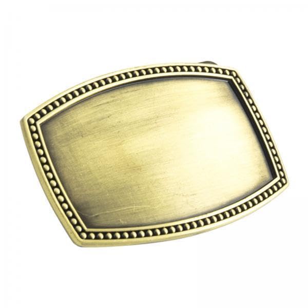 3xMetal Belt Buckle for 4cm Width Belt Cowboy Buckles Replacement DIY Gold