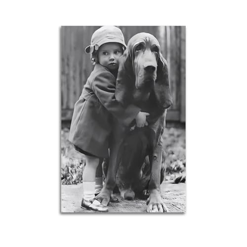 RedMush Poster vintage noir et blanc avec photographie de Robert Doisneau (39) - Poster sur toile - Décoration de chambre à coucher, bureau, chambre - Cadeau...
