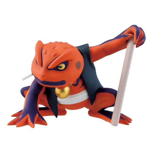 Image of Banpresto Official Licensed Naruto Shippuden Gamakichi Soft Vinyl Figure Plastic Anime 3.7 inches Multicolor