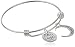 Sterling Silver Adjustable "Mother Daughter Friends Forever" Charm Bangle Bracelet