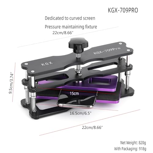 Support d'écran incurvé de téléphone pour forme d'impression et pose de vitre tactile - 8