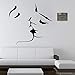 XCSJX Adesivo murale Bacio Romantico Amante Camera da Letto Matrimoniale Decalcomania Rimovibile Soggiorno Decorazione Coppia Art Sticker