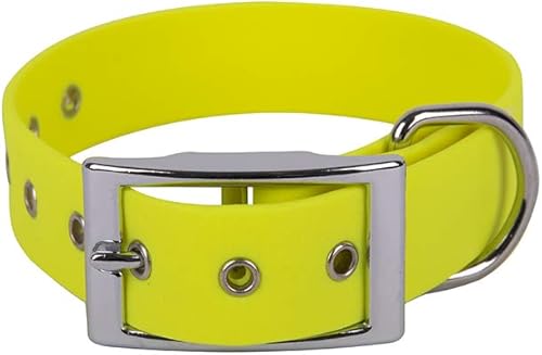 Francisco Romero 8436586340520 Biothane - Collar beta 10 x 177in color amarillo fluorescente