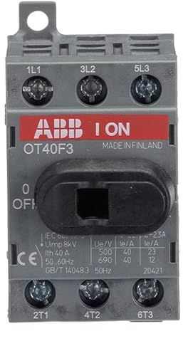 Interrupteur-sectionneur tripolaire OT40F3 ABB 40A pour commande frontale
