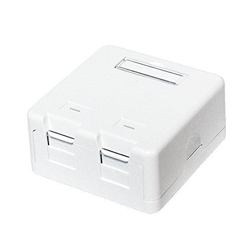 Keystone Scatola Vuota 2 Moduli Bianco 3 Pezzi