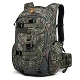 Mardingtop Camo Hunting Backpack for Bow Rifle Gun，Large Capacity Tactical Hunting Day Pack with Rain Cover