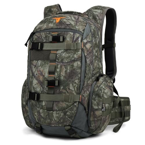 Mardingtop Camo Hunting Backpack for Bow Rifle Gun，Large Capacity Tactical Hunting Day Pack with...