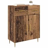 【Dimensions optimales】 Avec des dimensions de 69,5 x 34 x 90 cm, ce buffet s'intègre facilement dans la plupart des intérieurs tout en offrant beaucoup de place de rangement sans encombrer l'espace.