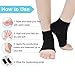 ZAKASA Moisturizing Gel Heel Socks for Dry Cracked Heels Repair - 2 Pairs Gel Lined Toeless Spa Socks for Foot Care Treatment Overnight