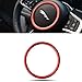 TK-KLZ for Jaguar XE F-PACE F-Type/XF 2015-2018 Premium Aviation Aluminum Alloy Car Steering Wheel Decoration Ring Sticker Decals (Red)